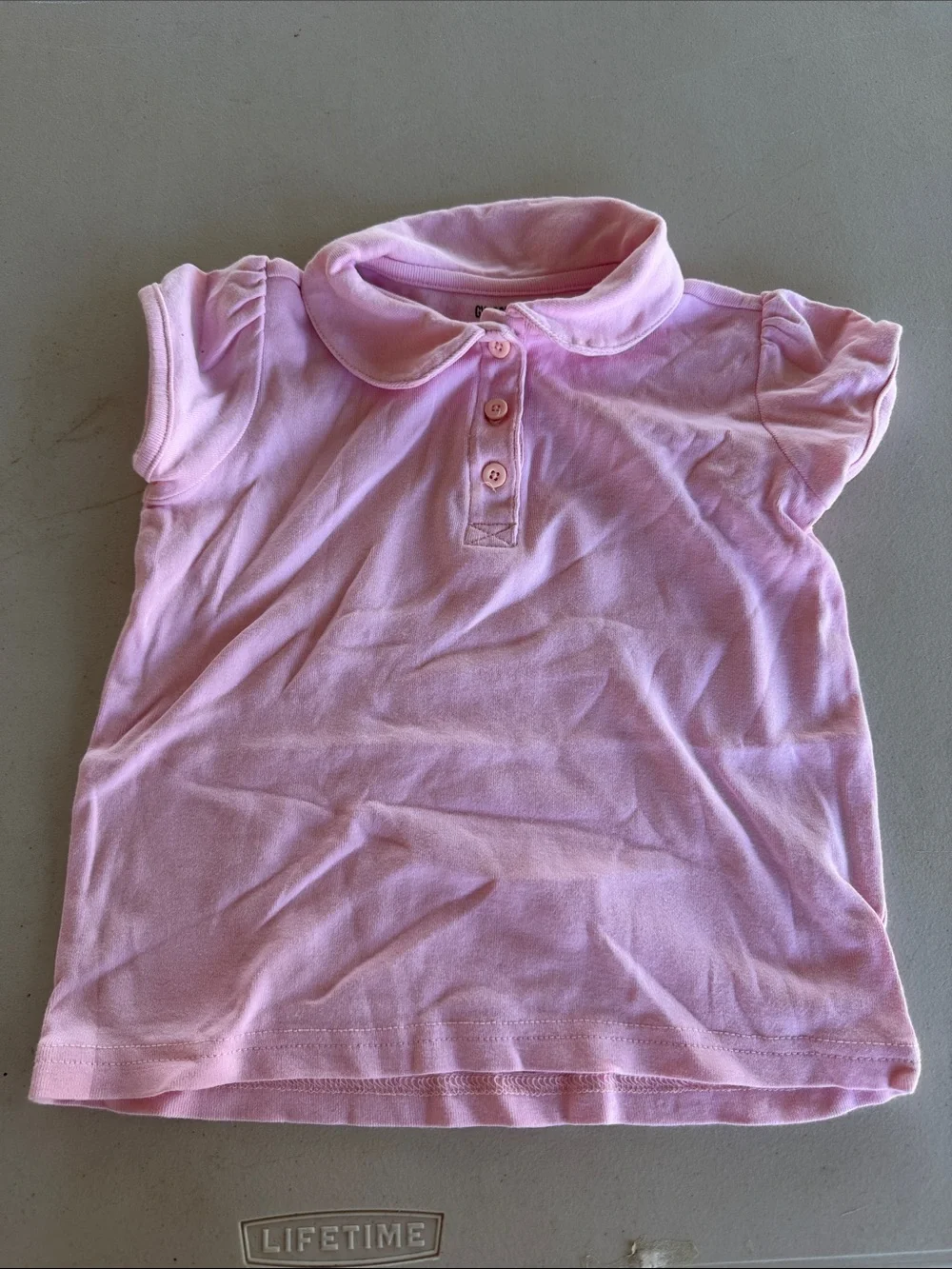 Gymboree Girls Uniform Ruffle Polo